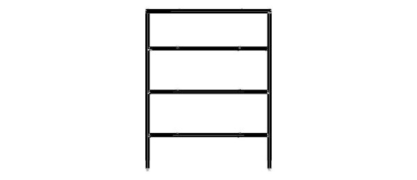 4-Tier Aluminum Storage Shelving Unit