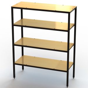 4-Tier Aluminum Storage Shelving Unit
