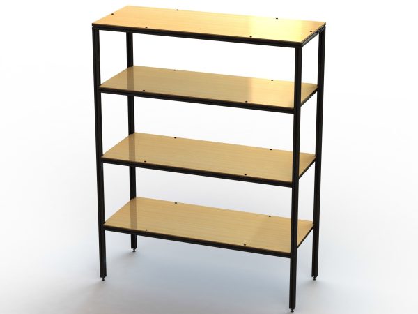 4-Tier Aluminum Storage Shelving Unit