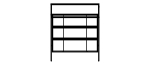 4-Tier Aluminum Storage Shelving Unit