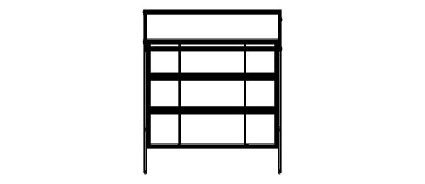 4-Tier Aluminum Storage Shelving Unit