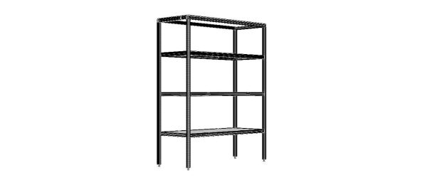 4-Tier Aluminum Storage Shelving Unit