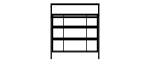 4-Tier Aluminum Storage Shelving Unit