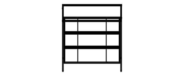 4-Tier Aluminum Storage Shelving Unit