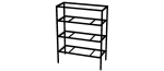 4-Tier Aluminum Storage Shelving Unit