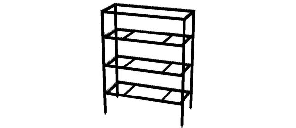 4-Tier Aluminum Storage Shelving Unit