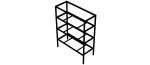 4-Tier Aluminum Storage Shelving Unit