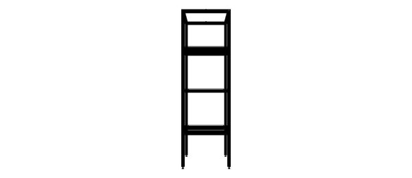 4-Tier Aluminum Storage Shelving Unit