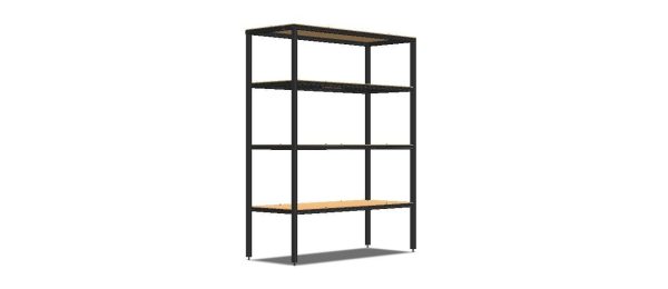 4-Tier Aluminum Storage Shelving Unit