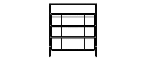 4-Tier Aluminum Storage Shelving Unit