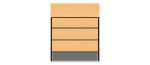 4-Tier Aluminum Storage Shelving Unit