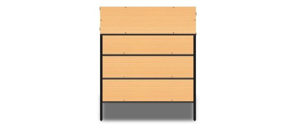 4-Tier Aluminum Storage Shelving Unit