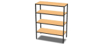 4-Tier Aluminum Storage Shelving Unit