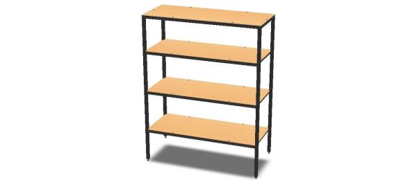 4-Tier Aluminum Storage Shelving Unit