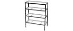 4-Tier Aluminum Storage Shelving Unit