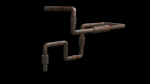 4 types of 3d modeling realistic old rusty pipes folder