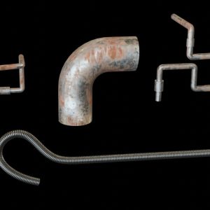 4 types of 3d modeling realistic old rusty pipes folder