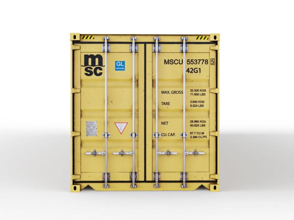 40 feet MSC standard shipping container