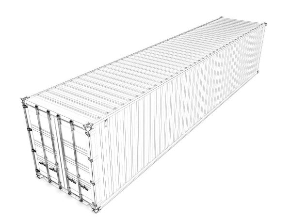40 feet MSC standard shipping container