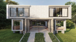 40 ft Five Container Two Story House 3D Model 3ds Max