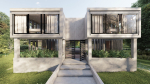 40 ft Five Container Two Story House 3D Model 3ds Max