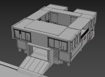 40 ft Five Container Two Story House 3D Model 3ds Max