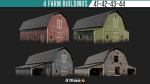 41-42-43-44 - Farm Buildings 4K PBR GameReady