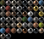 50 Metal Metallic Steel Seamless PBR Textures Pack Bundle