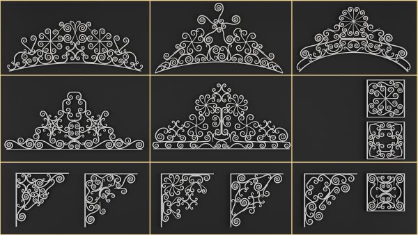 50 Wrought Iron Pieces and 59 Patterns
