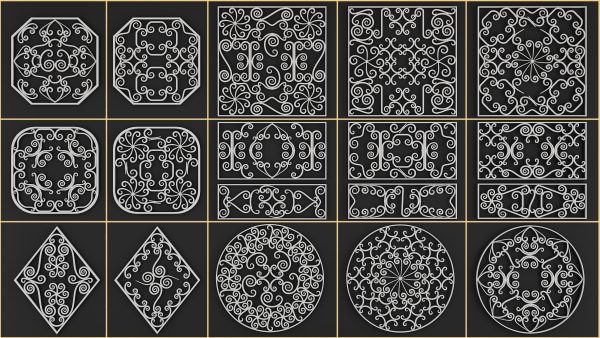 50 Wrought Iron Pieces and 59 Patterns