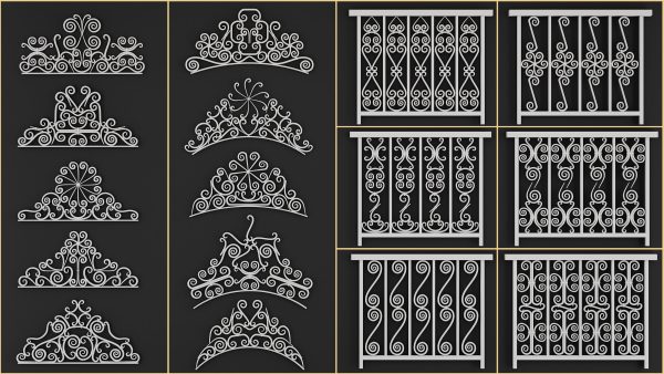 50 Wrought Iron Pieces and 59 Patterns