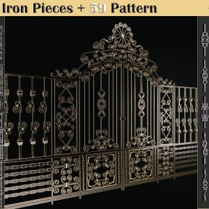 50 Wrought Iron Pieces and 59 Patterns