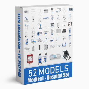 52 Models Medical Hospital Collection