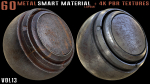 60 Metal Smart Materials and 4k PBR Textures - Vol 13