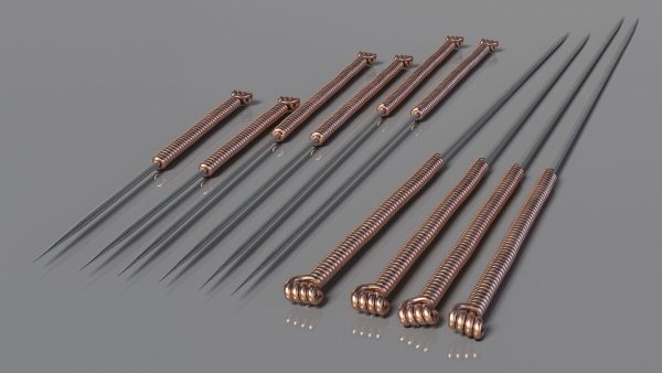 Acupuncture Needles Set Gold