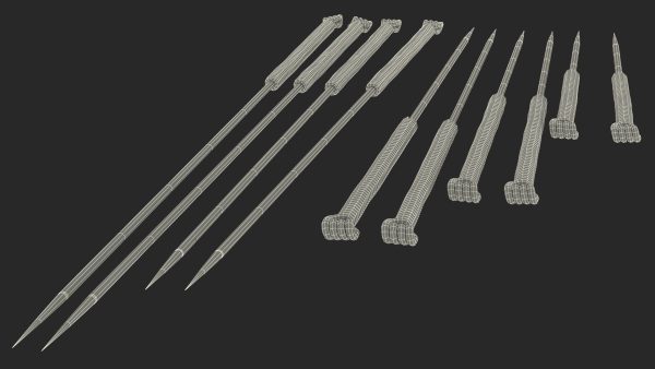 Acupuncture Needles Set Gold