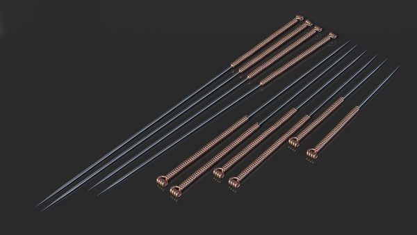 Acupuncture Needles Set Gold