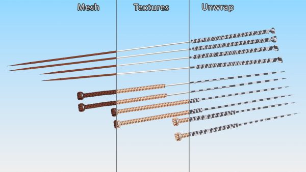 Acupuncture Needles Set Gold