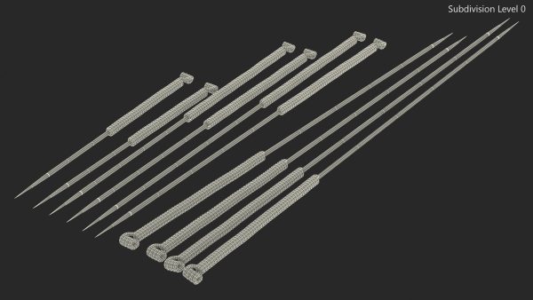 Acupuncture Needles Set Gold