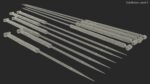 Acupuncture Needles Set Silver
