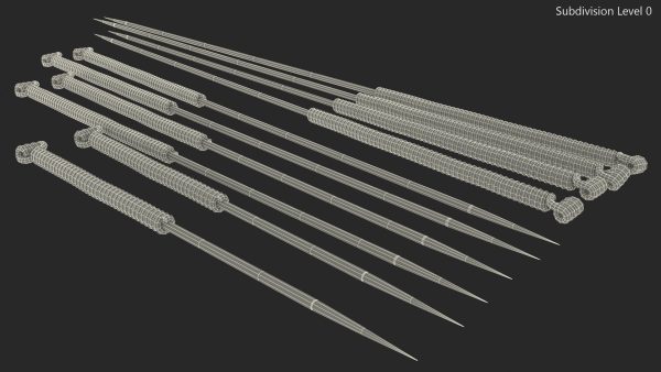 Acupuncture Needles Set Silver