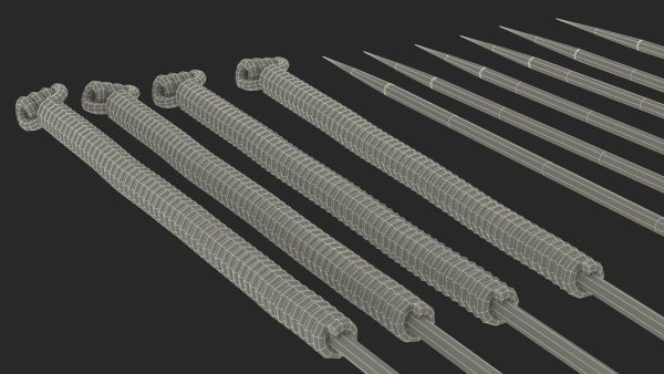 Acupuncture Needles Set Silver
