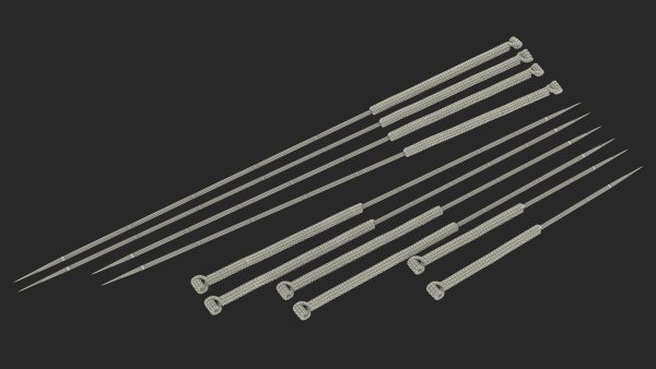 Acupuncture Needles Set Silver