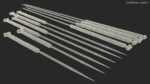 Acupuncture Needles Set Silver