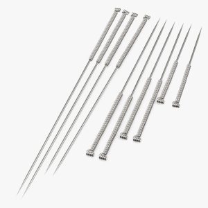 Acupuncture Needles Set Silver
