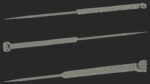 Acupuncture Needles Set Silver