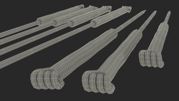 Acupuncture Needles Set Silver