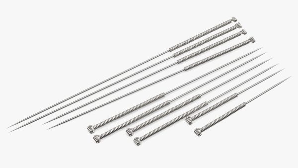 Acupuncture Needles Set Silver