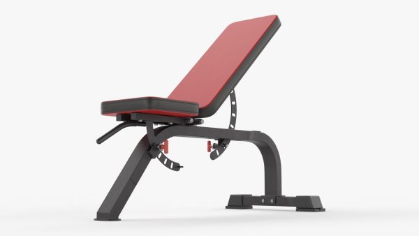 Adjustable flat weight bench 03