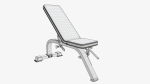 Adjustable flat weight bench 03